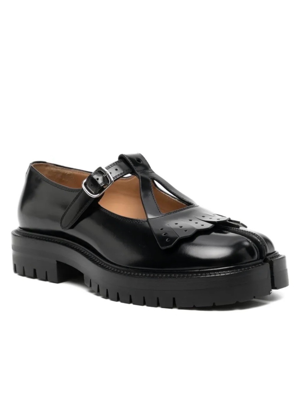 Maison Margiela Authentic Black Leather Tabi Country Mary Jane Loafer - Picture 2 of 4